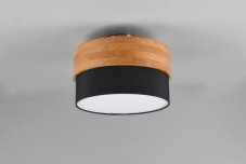 TRIO 611500202 SEASONS stropní svítidlo 2xE14 D300mm matný nikl, černá, drěvo