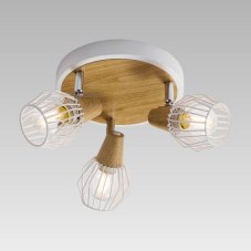 PREZENT 27505 TAMETA stropní svítidlo 190 mm 3xE14 / 40W, bílá, světlé dřevo
