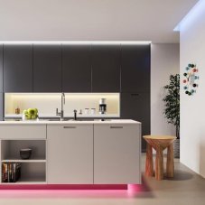 TRIO Reality R65545102 GRIP LED pásek 5000mm 15W/950lm 3000K RGBW černá, stmívatelné, dálkový ovladač