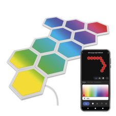EMOS ZIW22AR GoSmart LED svietidlo Hexagon, 10 dielov, 19 W, RGB, stmievateľné, WiFi