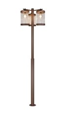 TRIO 404160324 SAMBESI vonkajšie stojanové svietidlo/stĺpik so senzorom V2400mm 3xE27 IP44 hrdzavá