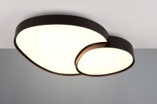 TRIO 647519232 RISE stropní svítidlo SMD LED 45W/5300lm 2700-6500K černá matná, stmívatelné, dálkový ovladač
