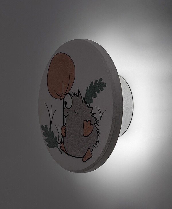 RABALUX 71099 Hedgy nástenné svietidlo detské D120mm LED 9W/800lm 3000+4000+6500K biela, viacfarebná