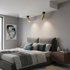 IdealLux 244662 DYNAMITE PL1 stropné/nástenné svietidlo (spot) GU10 1x28W IP20 mosadz