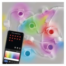 EMOS ZIW15CR GoSmart LED reflektor - 255 cm reťaz, 12 častí, 7 W, RGBIC+CCT, stmievateľný, WiFi