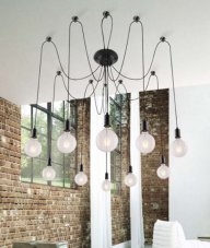 RABALUX 2224 Caspar závesné svietidlo E27 10x60W matná čierna