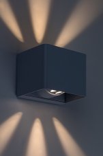 RABALUX 77170 Hallstatt venkovní nástěnné svítidlo LED 10W/360lm 3000K IP54 šedá