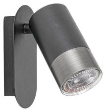 RABALUX 5069 Zircon nástenné bodové svietidlo 1xGU10 čierna matná, strieborná