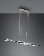 TRIO 341210305 BLAZE závesné svietidlo SMD LED V1500mm 35W/4300lm 2300+3000+4000K brúsený hliník, switchdimmer