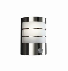Philips 17475/47/PN Calgary venkovní nástěnné svítidlo E27 1x60W IP44 nerezové s pohybovým čidlem