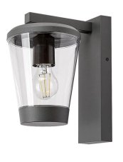 RABALUX 7266 Savano exteriérové nástěnné svítidlo 1xE27 IP44 antracit, průhledná