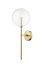 Nástenné svietidlo 1x G4 zlaté Zuma Line MILAN W0606-01A-2GAC