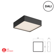 LED venkovní stropní svítidlo 1890 lm 2700K+3000K IP65 černá REDO NOX 91052-DALI