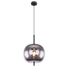 GLOBO 15345H1 BLACKY závěsné svítidlo D300mm 1xE27 černá, kouřová