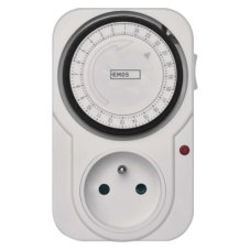 P5502 EMOS časovač – mechanická spínacia zásuvka TS-MD3 biela