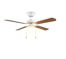 Stropní ventilátor se světlem 1x E27 biela matná IP20 TRIO Reality HAMMERFEST R66592031