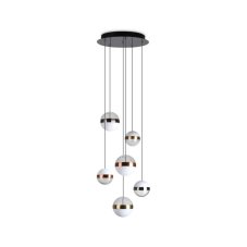 Ideal Lux 321172 GALAXY závesné svietidlo LED D400mm 58W 5750/1900lm 3000K čierna, opálová