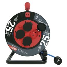 EMOS P08525W Prodlužovací kabel na bubnu 25m IP44 modrá