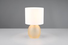 TRIO 517900113 VELA stolná lampička V290mm 1xE14 jantárová, biela