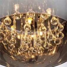 Stropné svietidlo 40 cm 5x G9 dymová chrómová Zuma Line Crystal C0076-05L-F4FZ