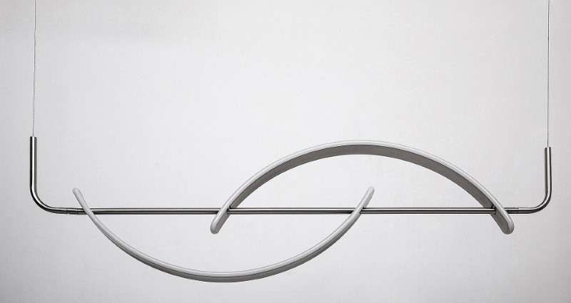 RABALUX 72233 Jarnelle závesné svietidlo LED 35W/2450lm 3000K saténová chrómová, biela