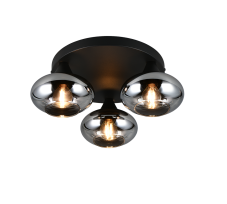 Stropní svítidlo 3x E14 dymová IP20 TRIO Reality DIVINA R66643054