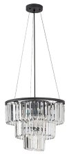 RABALUX 72265 Eloisa závěsné svítidlo D400mm 3xE27 černá, průhledná