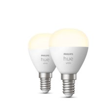 Philips Hue White 8719514356771 LED žárovka E14 5,7W/470lm P45 kapka 2700K bluetooth 2-set