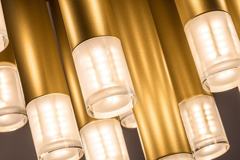 RABALUX 71355 Ramira stropné svietidlo D340mm 13xG9 zlatá, priehľadná