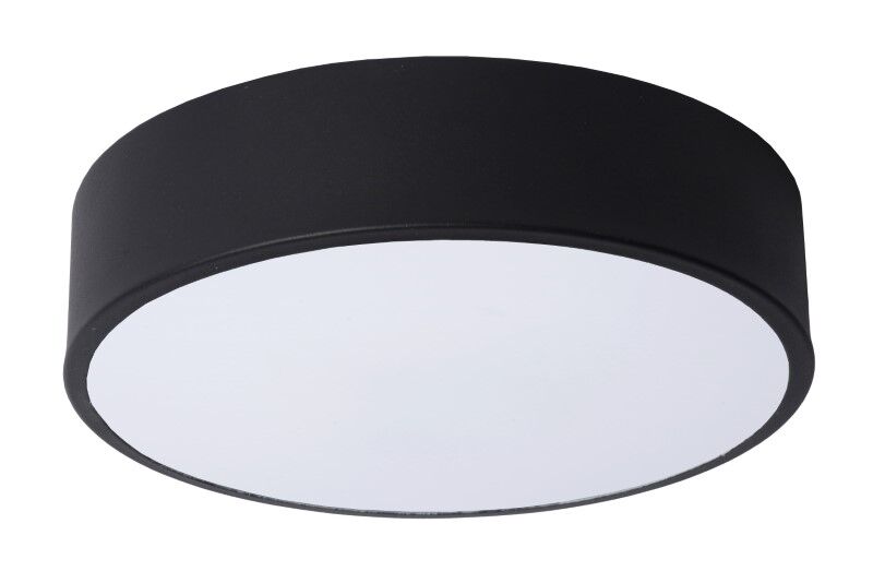 LUCIDE 79185/20/30 UNAR stropní svítidlo D200mm LED 12W/580lm 2700K černá, opálová, switchdimmer