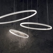 IdealLux 229485 ORACLE SLIM D70 závěsné LED svítidlo 35W 2100lm 3000K IP20 bílá