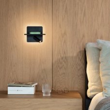 Ideal Lux 287300 PIANO nástenné svietidlo s vypínačom LED 11,5W 830/540lm 3000K čierna