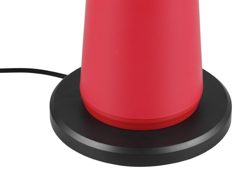 TRIO Reality R57716110 FUNGO venkovní stolní lampa SMD LED V310mm 2W/200lm 3000+4000+6500K IP54 červená, černá, nabíjecí baterie, USB-C port, nabíjecí stanice