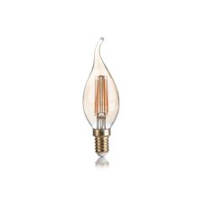 Ideal Lux 151663 LED žárovka E14 Vintage BA35 4W/300lm 2200K jantarová, plamínek