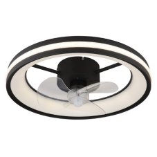GLOBO 03651 GATIAN stropní svítidlo s ventilátorom D495mm LED 30W/2215lm 2700-6500K černá, bílá, dálkový ovladač