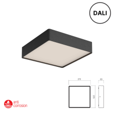 LED venkovní stropní svítidlo 2803 lm 2700K+3000K IP65 černá REDO NOX 91056-DALI