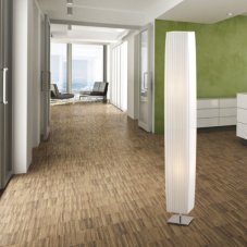 GLOBO 24662 BAILEY stojací lampa V1190mm 2xE27 chrom, bílá