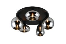 TRIO 617030532 LUMINA stropné svietidlo D635mm 5xE14 čierna, chrómová