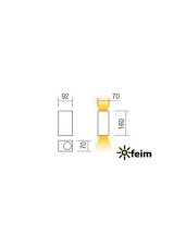 REDO 90152 PUNTA exteriérové nástěnné svítidlo 2xGU10 IP44 antracit