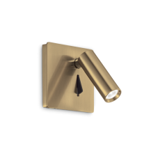 IdealLux 250120 LITE AP zápustné nástěnné LED bodové svítidlo (spot) 3W 130lm 3000K IP20 mosaz