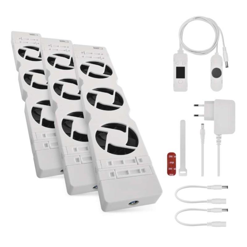 EMOS 2107563000 Ventilátor pod radiátor TRIO biela