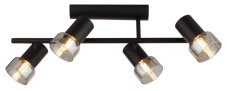 RABALUX 73054 Hatice stropné bodové svietidlo/spot 4xE14 čierna, dymová