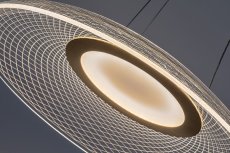 RABALUX 72411 Zofrael závesné svietidlo D500mm LED 24W/2900/1850lm 3000K zlatá, priehľadná