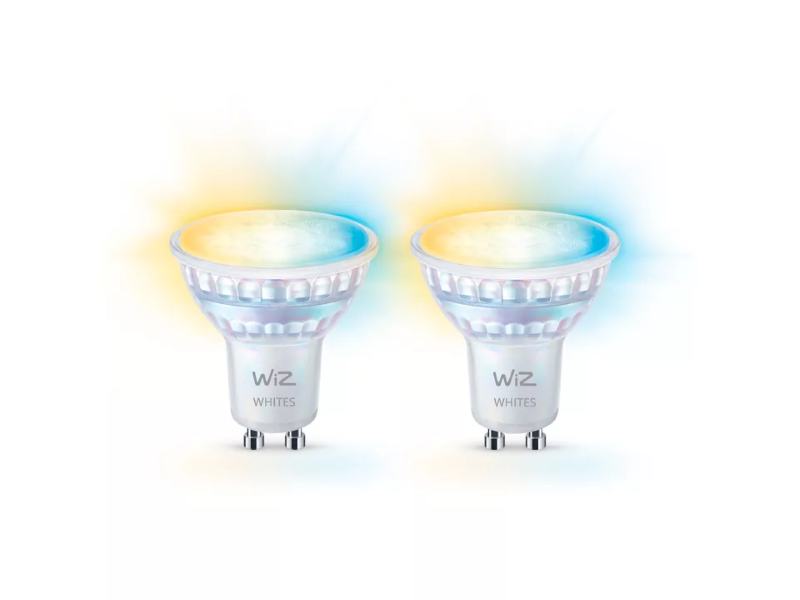 Philips Wiz Tunable white 8720169076709 LED žárovka GU10 PAR16 4,7W/345lm 2700-6500K 2-set