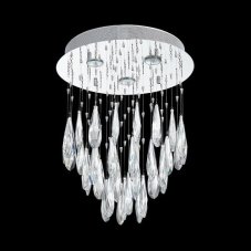 LUXERA 62431 RUSSET stropní svítidlo 3xGU10 / 50W, chrom / čiré sklo