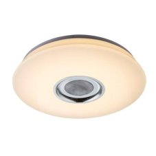 GLOBO 41329-18 NICOLE stmívatelné stropní LED svítidlo 400 mm 6W / 1120lm 3000-4000-6000K IP20 bílá s dálkovým ovládáním, starlight efekt, Bluetooth reproduktor