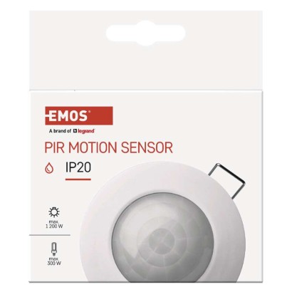 EMOS G1160 pohybové čidlo 1200W PIR senzor, bílá