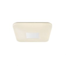 GLOBO 41337-24 TURKANA stropní svítidlo LED D0mm 24W/1700lm 3000-4200-6400K bílá, chrom, stmívatelné, dálkové ovládaní, starlight efekt