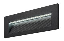 Venkovní nástěnné svítidlo LED 3000 / 4000 / 6500K čierna IP65 Rabalux Kavala 77190