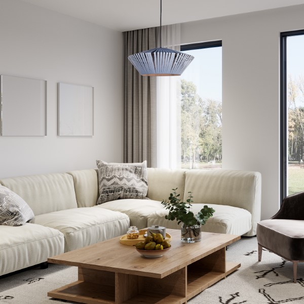 RABALUX 72150 Revan závesné svietidlo D400mm 1xE27 čierna, šedá